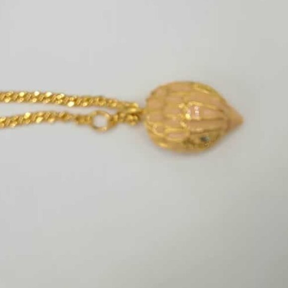 Pink Enamel Gold Tone Eagle Pendant Necklace NWT!  NEW! - Picture 3 of 9